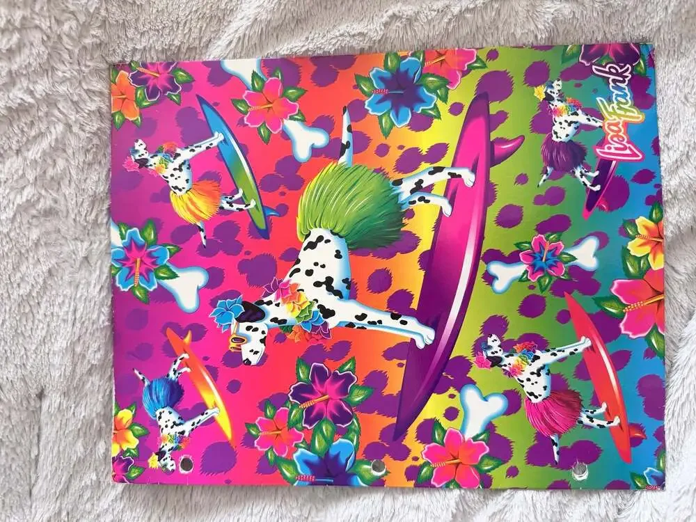 The Fantastic World of Lisa Frank Trapper Keeper & 6 folders